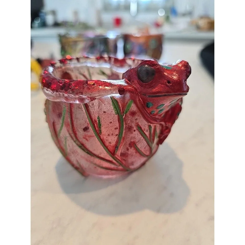 Handmade Resin Flower‎ Pot Decoration Gift. 683